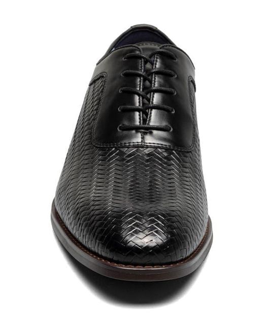 Stacy Adams Black Keating Woven Derby for men