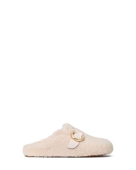 Kate Spade White Halo Genuine Shearling Clog