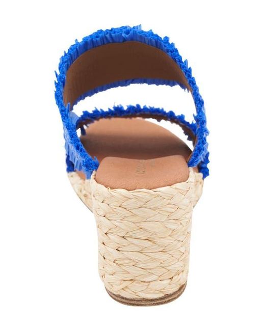 Andre Assous Blue Nori Espadrille Wedge Sandal