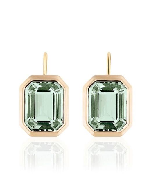 Goshwara Women's Green Manhattan Emerald Cut Drop Earrings