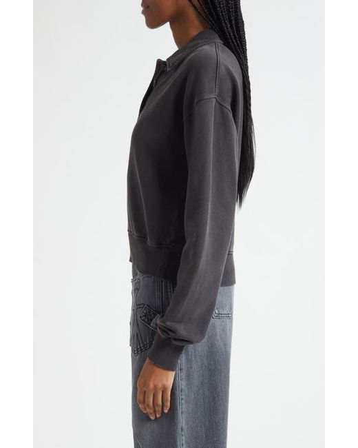 J.W. Anderson Black Cotton French Terry Polo Sweatshirt