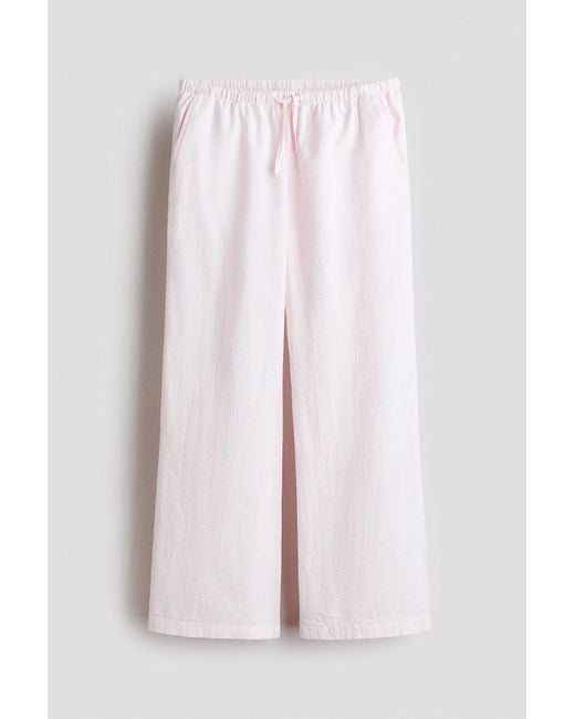 H&M Pink Pull-On Trousers