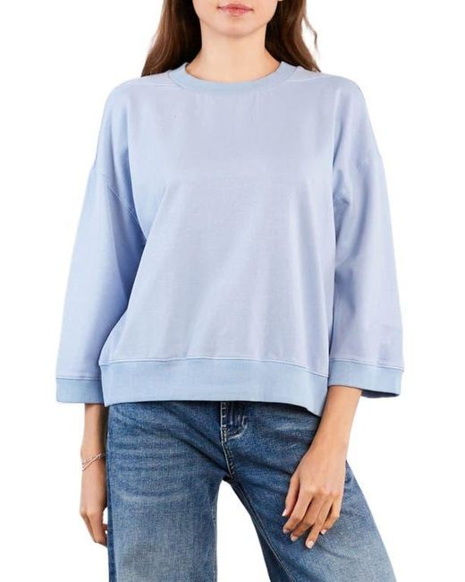 HINT OF BLU Blue The Daily Boxy Sweatshirt