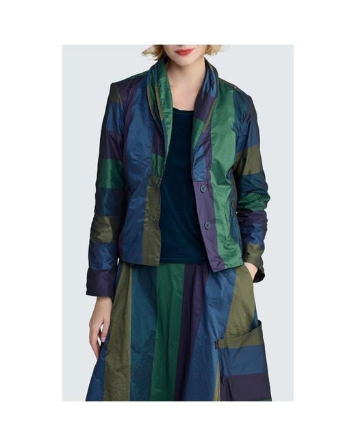 Luukaa Blue Litia Striped Jacket