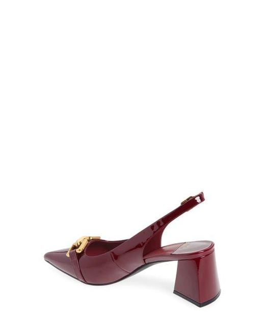 Jeffrey Campbell Red Nakita Slingback Pointed Toe Pump