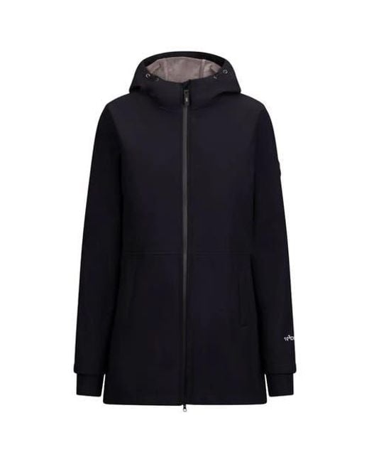 Trespass Blue Priya Long Length Soft Shell Jacket