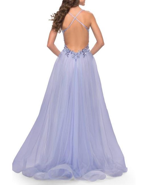 LACE A-LINE TULLE GOWN