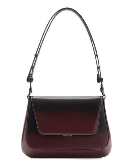 Mango Purple Gradient Flap Faux Leather Shoulder Bag