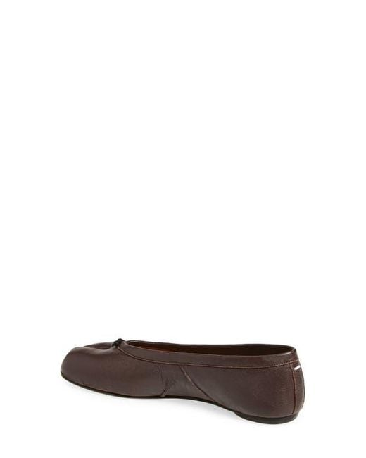 Maison Margiela Brown Tabi Ballerina Flat