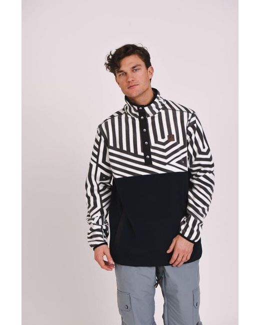 OOSC Black Fall Line Fleece for men