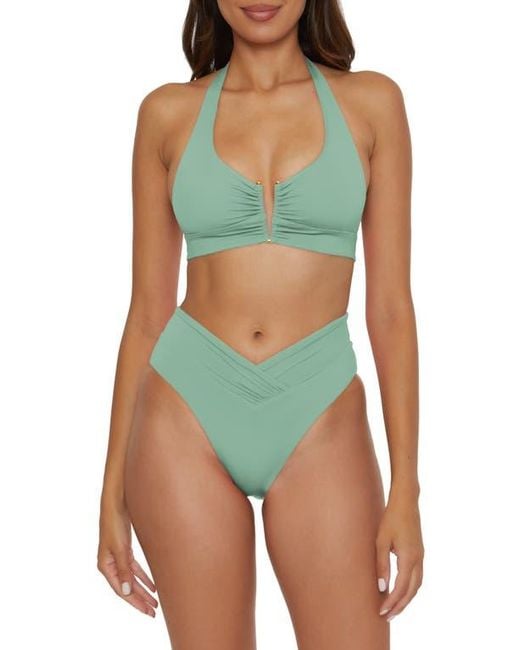 Becca Green Color Code High Waist Bikini Bottoms