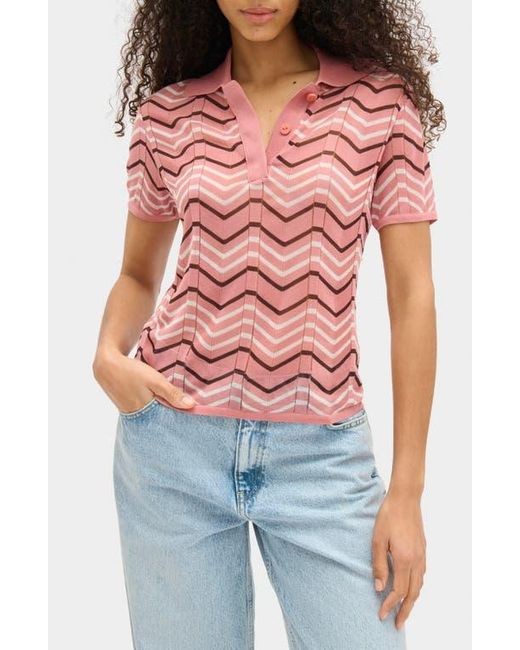 ALIGNE Red Donna Knit Polo