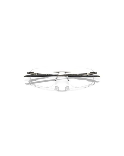 Oakley Gray 53Mm Rectangle Optical Glasses for men