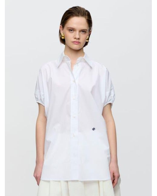 Callas Milano White Lecce Capsleeve T-Shirt