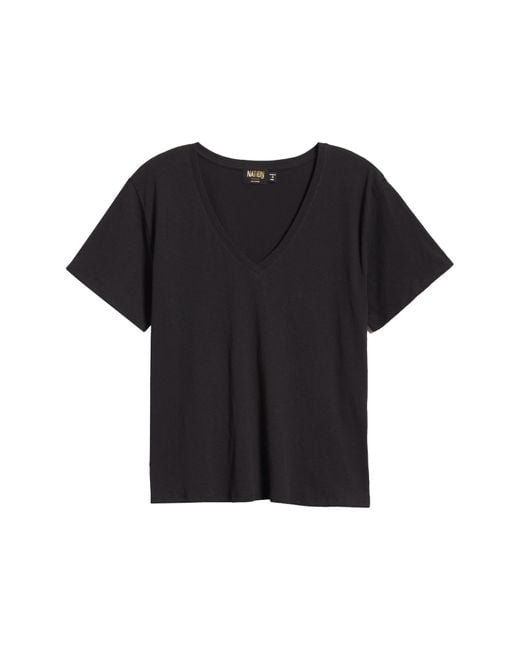 Nation Ltd Black Phoenix Oversize Cotton & Linen T-shirt