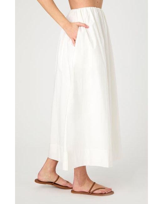 French Connection White Nomi Cotton Maxi Skirt