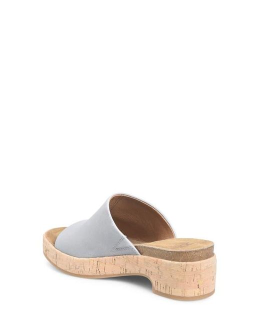 Söfft White Cass Platform Slide Sandal