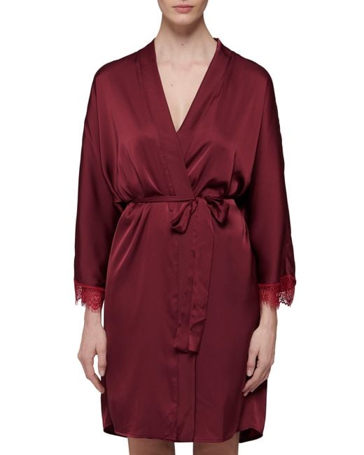 Simone Perele Red Satin Secrets Wrap