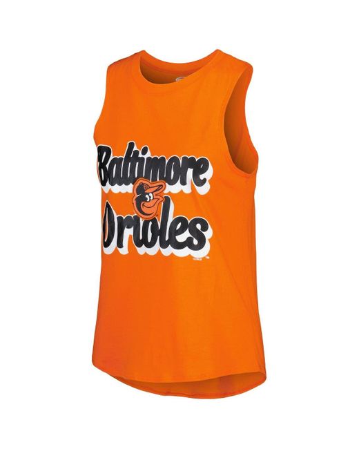 Concepts Sport /orange Baltimore Orioles Wordmark Meter Muscle Tank Top & Pants  Sleep Set At Nordstrom