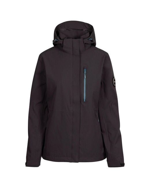 Trespass Black Katya Dlx Waterproof Jacket