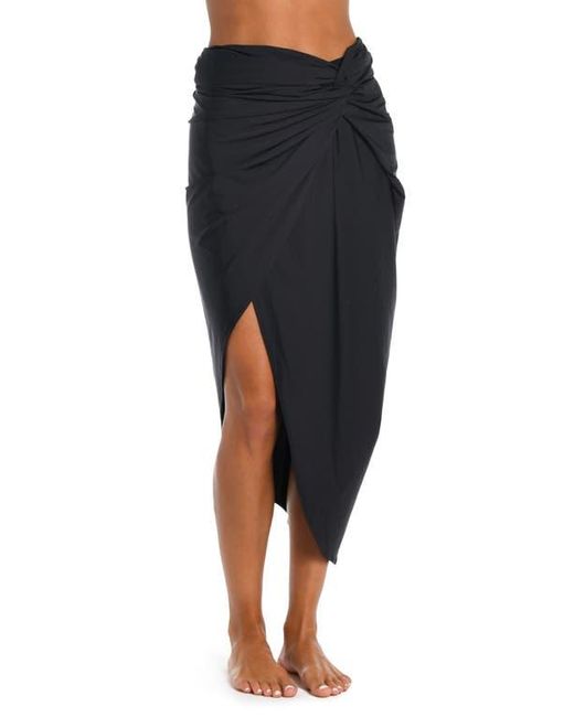 Sunshine 79 Black Solids Convertible Faux Wrap
