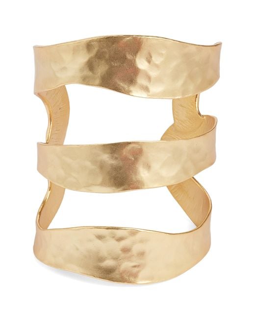 Karine Sultan Natural Stack Cuff Bracelet