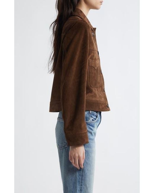 Nili Lotan Brown Susannah Suede Jacket
