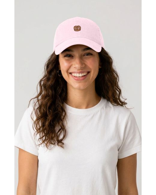 Alix White Pretzel Dad Cap