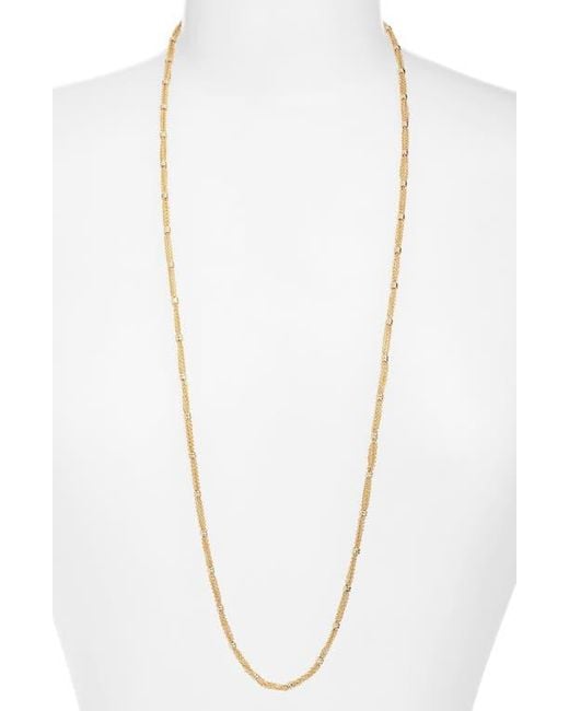 Nordstrom Metallic Gathered Chain Wrap Necklace