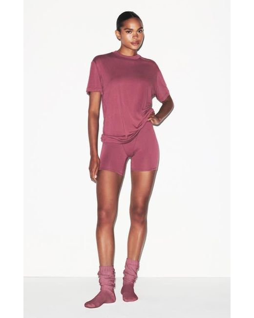 Skims Purple Boyfriend T-Shirt