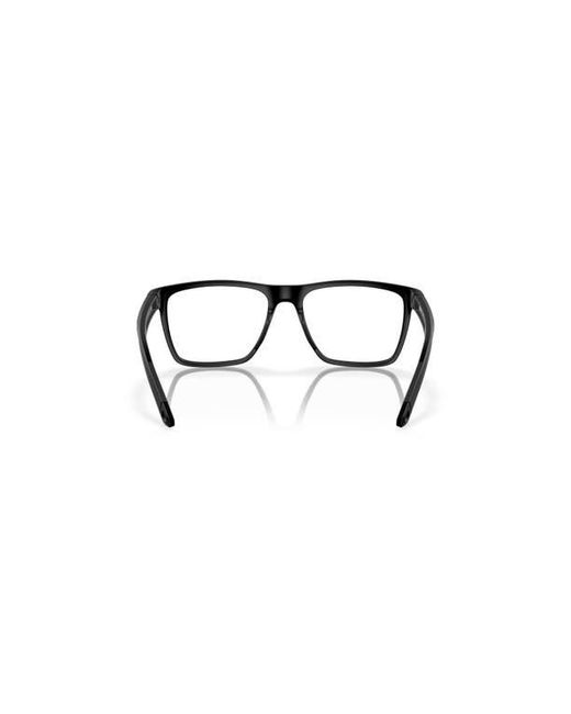 Costa Black 56Mm Rectangle Optical Glasses for men