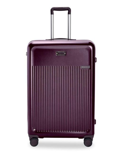 Briggs & Riley Purple Large Sympatico Expandable 30-Inch Spinner Packing Case