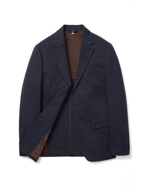 Bonobos Blue Jetsetter Slim Fit Knit Wool Blend Sport Coat for men