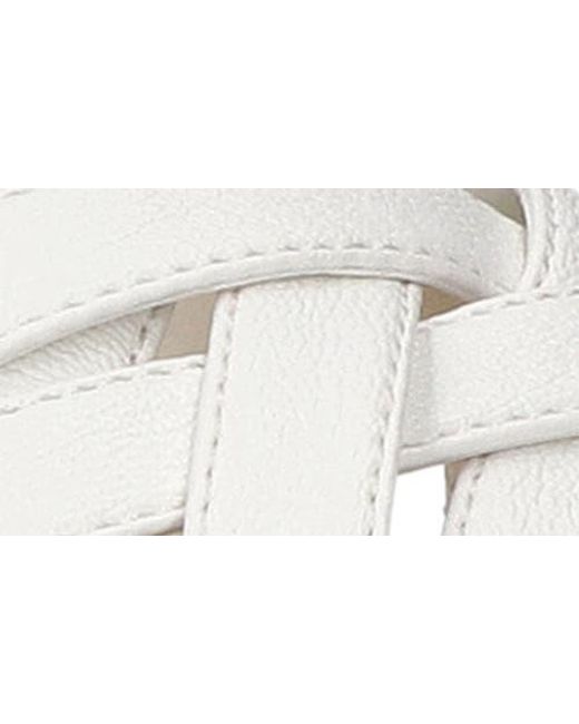 Easy Street White Lua Wedge Sandal