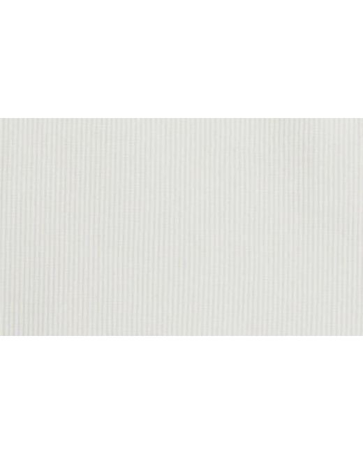 PAIGE White Evette Short Sleeve Button-Up Sweater