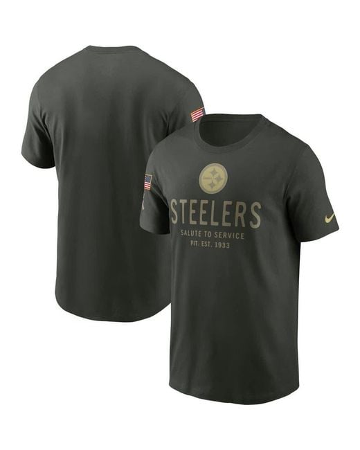 Nike Green Pittsburgh Steelers Big & Tall 2025 Salute To Service Sideline Edge Dri-Fit T-Shirt for men