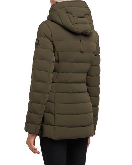 Moose Knuckles Green Rockcliff 5 Water Repellent Hooded 800 Fill Power Down Puffer Jacket