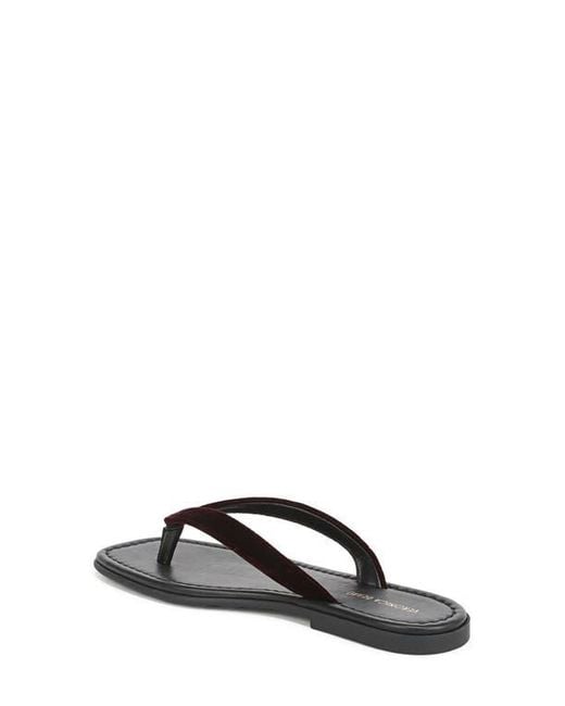 Veronica Beard Black Clea Flip Flop