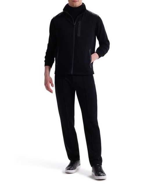 Bugatchi Black Soft Touch Performance Knit Vest for men