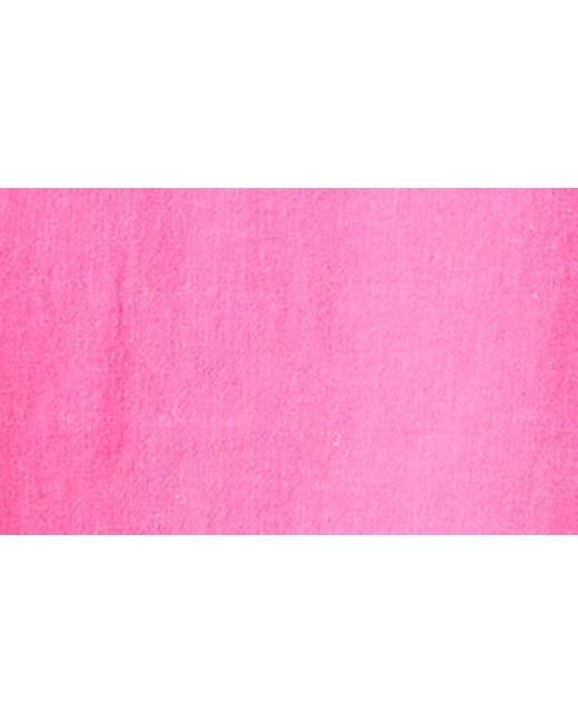 NIC+ZOE Pink Nic+zoe Rumba Linen Blend Shift Dress