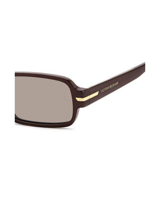 Victoria Beckham Brown 1012 Rectangular Sunglasses