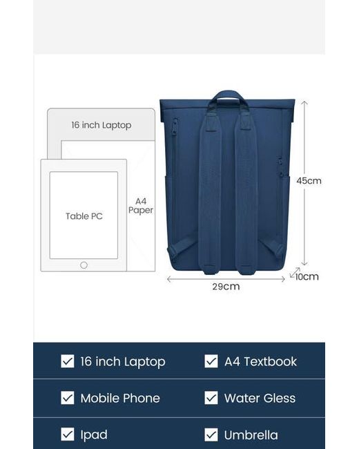 MAH Blue Line Rolltop Backpack