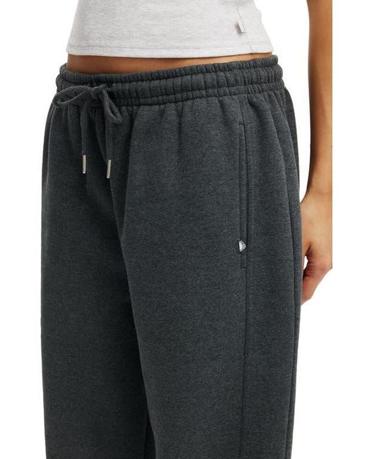Cotton On Black Active Plush Essential Barrel Sweatpant