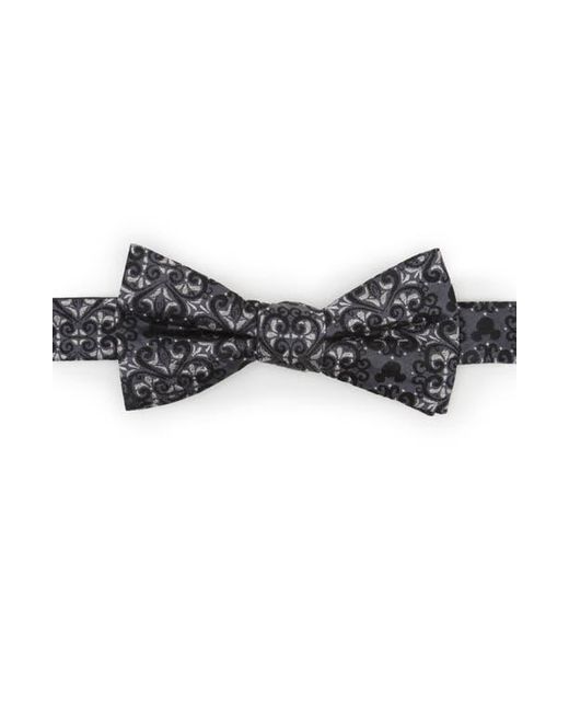 Cufflinks Inc. Black X Disney Mickey Mouse Damask Tile Silk Bow Tie for men