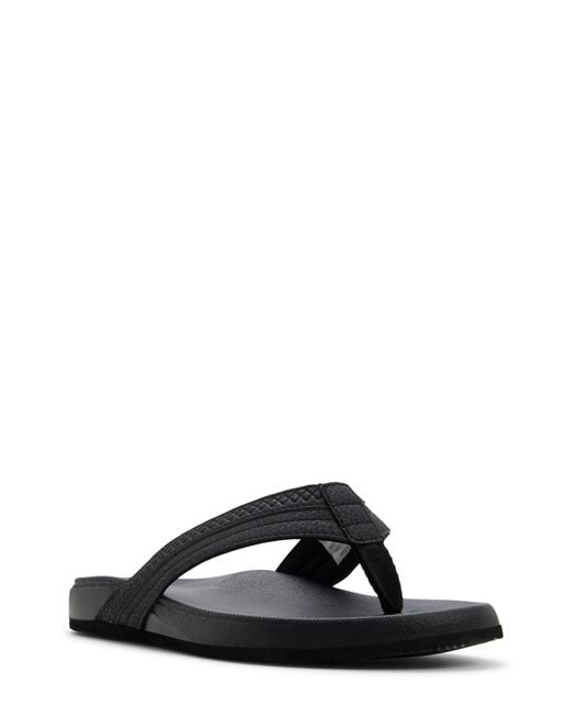 ALDO Black Spinnaker Flip Flop for men