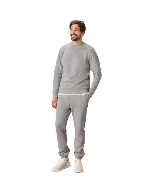 Pact Men's Gray Organic Brushed Fleece Sweatpant