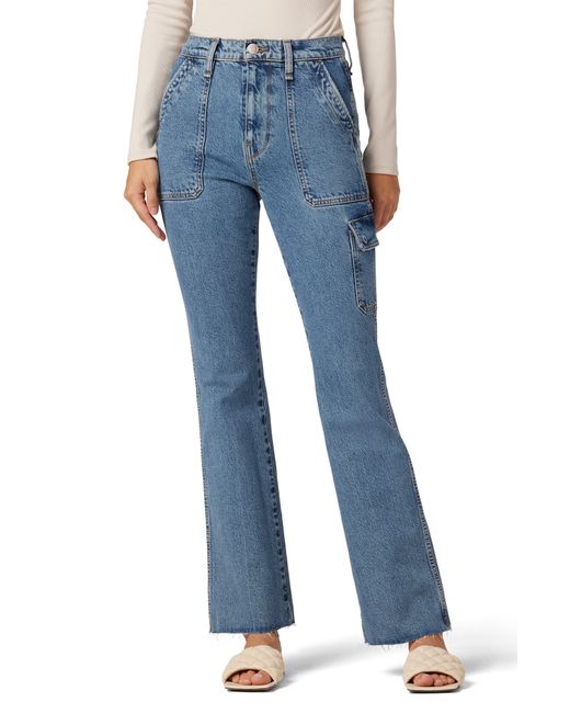 Hudson Jeans Faye Ultra High Waist Bootcut Utility Jeans in Blue | Lyst