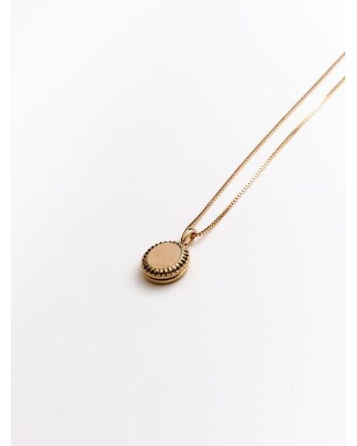 Their Studios White Sutton Oval Locket
