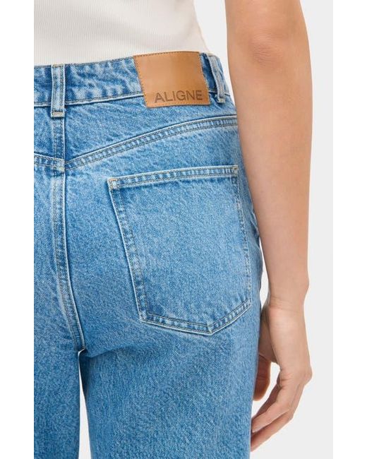 ALIGNE Blue Kick Flare Jeans