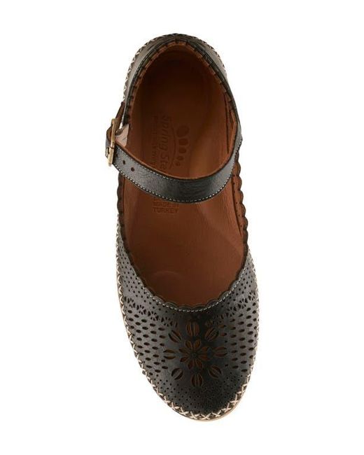 Spring Step Black Zabelle Mary Jane Flat